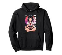 Anime Ragazza Retro Gioco Giapponese Tutto Il Giorno Gamer Giappone Boba Tea Felpa con Cappuccio