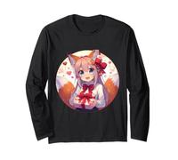 Anime ragazza volpe con regalo cosplay dolce uniforme scolastica Maglia a Manica