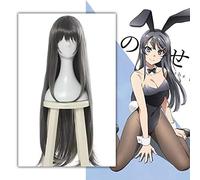 Anime Rascal non sogna di Bunny Girl Senpai Parrucche Cosplay Sakurajima Mai Parrucca Cosplay Parrucca sintetica resistente al calore Capelli