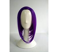 Anime Raven Cosplay Wigs 35cm Short Purple Bob Heat Resistant Synthetic Hair Wig + Wig Cap