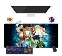 Anime Rising of The Shield Hero - Tappetino per mouse impermeabile extra large | base in gomma antiscivolo per PC, portatile, e-Sport (2, 35,4" × 15,7" × 0,12")