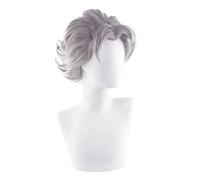 Anime Role Play For JOJO's Bizarre Adventure Koichi Hirose 35cm Cosplay Wigs Gray Hair Halloween