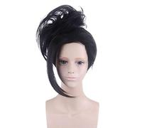 Anime Role Play For Momo Yaoyorozu Short Black Ponytail Heat Resistent Cosplay Costumes Wig