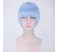 Anime Role Play Wig For EVA Neon Genesis Evangelion Ayanami Rei Wigs Cosplay Costume Accessories Wig Adult Halloween Props