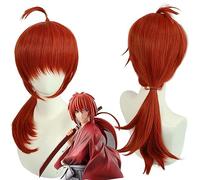 Anime Rurouni Kenshin Himura Kenshin Costume Cosplay Parrucca Capelli Resistente al Calore Cosplay Parrucche per Anime