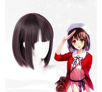 Anime Saekano Come allevare una ragazza noiosa Parrucche Cosplay Megumi Katou Parrucca sintetica Capelli Festa di Halloween Saenai Heroine no So