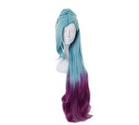 Anime Seraphine KDA Cosplay Wig Synthetic Hair Blue purple Ombre Halloween Costume Party Play Wigs