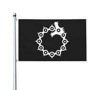 Anime Seven Deadly Sins Wrath Tattoo Bandiera Con 2 Occhielli Bandiere Durevole Flag Per Interno Cortile Feste 90X150Cm