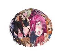 Anime Shy Girl Face Cuffia da a per donna, Cuffia da a riutilizzabile impermeabile Cuffia per capelli Cuffia da bagno Turbante Cuffia da a per ragazze
