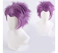 Anime Sir Lancelot Du Lac Lancelot Purple Cosplay Fate/Grand Order Knights of the Round Table Cosplay Hair Halloween + Wig Cap