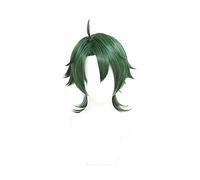 Anime SK∞ Joe Cosplay Wig Green Short Straight Mullet Little Ponytail Fake Hair SK8 the Infinity SK Eight Role Play