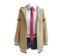 Anime Steins; Gate Cosplay Costume,Makise Kurisu Uniforme, utilizzato per Halloween, Natale, Carnevale, feste a tema Cosplay cachi XXL