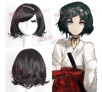 Anime Steins Gate Makis Kurisu Christina Assistant Parrucca lunga diritta marrone Parrucca cosplay 80 cm Halloween + Cappellino parrucca gratuito 1