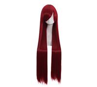 Anime Steins Gate Makise Kurisu Parrucca Lunga Dritta Costume Cosplay Resistente Al Calore Capelli Sintetici Parrucche Donne 2