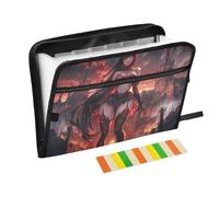 Anime Style Demonic Beauties Dark Castle Receipt Organizer 13 Tasche A4 Formato Lettera con Chiusura a Cerniera per Cartella di Espansione File Espansione Espansione