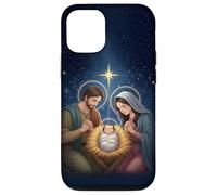 Anime Style Nativity Scene Christmas Night Design Custodia per iPhone 12/12 Pro
