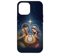 Anime Style Nativity Scene Christmas Night Design Custodia per iPhone 12 Pro Max