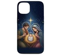 Anime Style Nativity Scene Christmas Night Design Custodia per iPhone 13