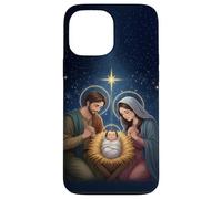 Anime Style Nativity Scene Christmas Night Design Custodia per iPhone 13 Pro Max