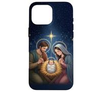 Anime Style Nativity Scene Christmas Night Design Custodia per iPhone 16 Pro Max