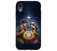Anime Style Nativity Scene Christmas Night Design Custodia per iPhone XR