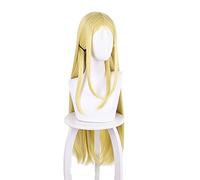 Anime Summer Time Rendering Cosplay Ushio Kofune Wig Shell Necklace Blonde Long Hair Heat-resistant Fiber Hair +Wig Cap Party