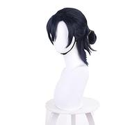 Anime Summer Time Rendering Shinpei Ajiro Cosplay Wig Dark Blue Short Hair Heat-resistant Fiber Hair +Wig Cap Party Halloween
