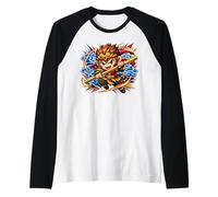 Anime Sun Wukong Monkey King - Viaggio in Occidente Maglia con Maniche Raglan