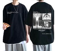 Anime T Shirt AOT T-Shirt Kawaii Shingeki No Kyojin Tshirt Cartoon Titans Attack Graphic Tees Maschio (4XL,Color 1)