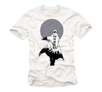 Anime T Shirt - Ninja Magliette Uomo Manica Corta - Regali Nerd Originali Bianca M