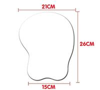 Anime Tappetino per mouse 3D Genshin Impact Lumine Tappetino per mouse in gel carino con supporto in silicone con poggiapolsi Tappetino per mouse 3D antiscivolo（H）