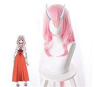 Anime Tensei Shitara Slime Datta Ken Shuna Parrucca Cosplay 80 cm Lungo Rosa Capelli Sintetici Costume di Carnevale di Halloween Gioco di Ruolo Parrucche