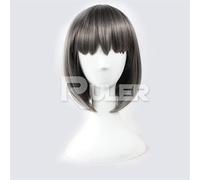 Anime The Irregular At Magic High School Shibata Mizuki Parrucca Resistente al calore Corto Nero Capelli Grigi Parrucche Costume Cosplay