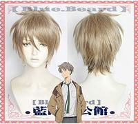 Anime The Millionaire Detective Balance: ILLIMITATO Haru Kato Parrucche Cosplay Lino oro corto Parrucca sintetica per capelli + Cappellino parrucca