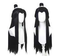 Anime Tian Guan Ci Fu Xie Lian parrucca Cosplay capelli lunghi parrucca nera marrone Halloween Costume Party parrucche sintetiche parrucca Cap