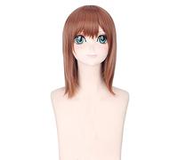 Anime Toaru Kagaku No Railgun Misaka Mikoto Marrone Breve Parrucca Dritta Costume Cosplay Donne Capelli Sintetici Parrucche Del Partito Di Halloween