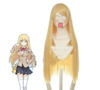 Anime Toaru Majutsu No Index Shokuhou Misaki Parrucche Cosplay Lunghi Dorato Resistente Al Calore Capelli Sintetici Parrucca Perucas + Berretto Parrucca Kuzz036J