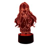Anime Toradora Taiga Aisaka 3D Illusion Night Light RGB 16 colori dimmerabile touch con telecomando