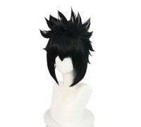 Anime Uchiha Sasuke parrucca Cosplay parrucche nere per capelli corti per uomo Halloween Party Role Play parrucca Cap
