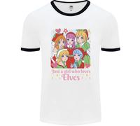 Anime Un Ragazza Chi Ama Elfi Natale Uomo Ringer