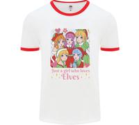 Anime Un Ragazza Chi Ama Elfi Natale Uomo Ringer