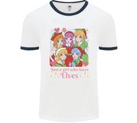 Anime Un Ragazza Chi Ama Elfi Natale Uomo Ringer