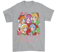 Anime Un Ragazza Chi Ama Elfi Natale Uomo T-Shirt 100% Cotone