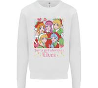 Anime Una Ragazza Che Ama Gli Elfi Natale Xmas Felpa Maglione