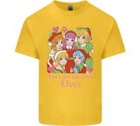 Anime Una Ragazza Che Ama Gli Elfi Natale Xmas Maglietta Per Bambini