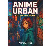 Anime Urban: Libro de colorear