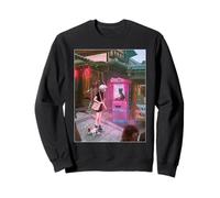 Anime Vaporwave Cyberpunk Street Cat Mystic Japancore Felpa