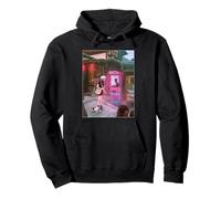 Anime Vaporwave Cyberpunk Street Cat Mystic Japancore Felpa con Cappuccio