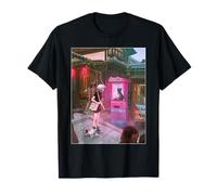 Anime Vaporwave Cyberpunk Street Cat Mystic Japancore Maglietta