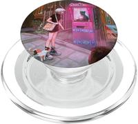 Anime Vaporwave Cyberpunk Street Cat Mystic Japancore PopSockets PopGrip per MagSafe